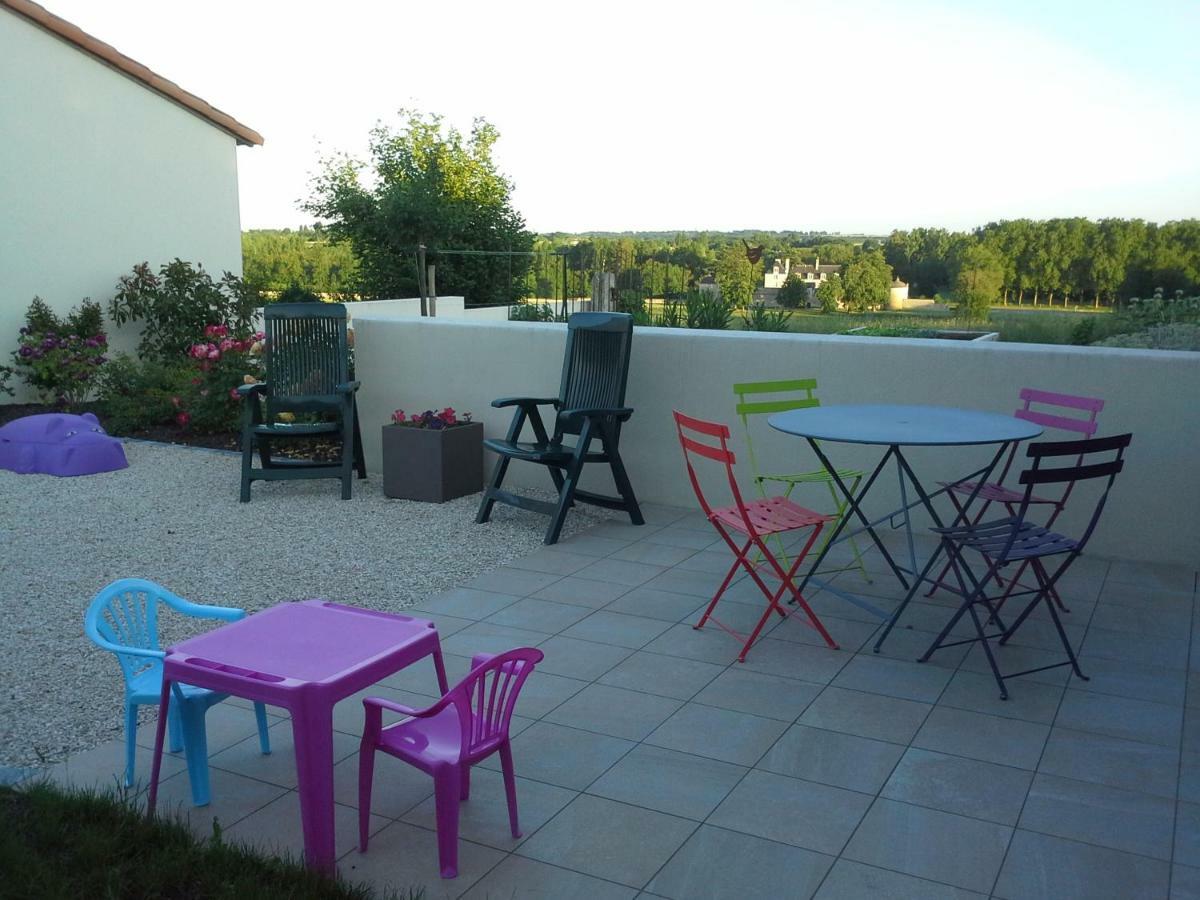 Villa Au Grain D'Orge Echire Exterior foto